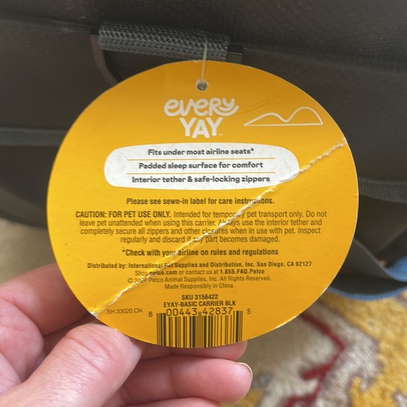 Every Yay Places To Go Pet Travel Soft Carrier NWT - Picture 6 of 7